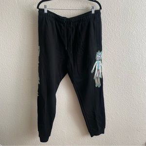 NWT Rick & Morty Sweatpants Graphic Print Joggers Adult Swim